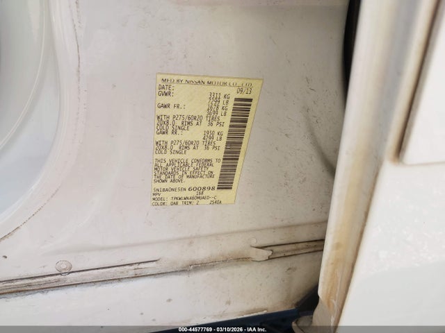 Nissan Armada Platinum 2014 5N1BA0NE5EN600898 Image 9
