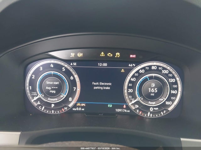 1V2NR2CA5KC535630 Volkswagen Atlas 3.6l V6 Sel Premium