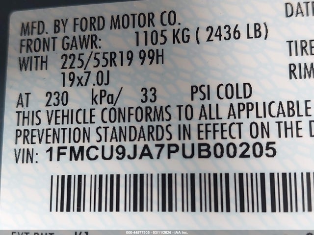 2023 FORD ESCAPE 1FMCU9JA7PUB00205 Photo 8