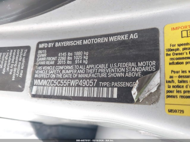 2015 MINI COUNTRYMAN WMWZC5C55FWP49057 Photo 8