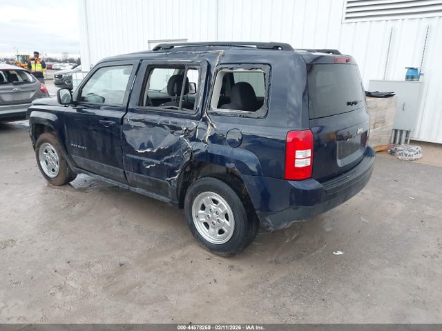 2016 Jeep Patriot Sport მანქანა იყიდება აუქციონზე, vin: 1C4NJPBA9GD760299, აუქციონის ნომერი: 44578259