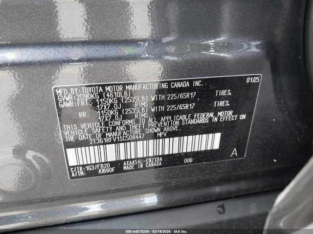 Toyota RAV4 LE 2025 2T3G1RFV1SC508447 Image 9