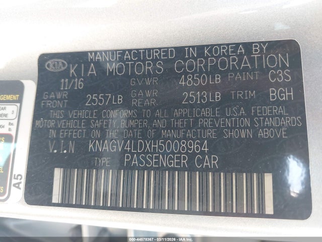 KIA Optima Plug-in Hybrid Ex 2017 KNAGV4LDXH5008964 Image 9