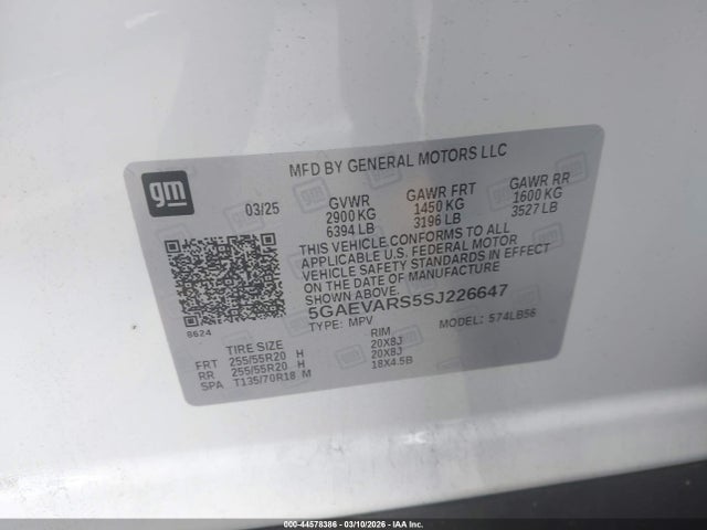 5GAEVARS5SJ226647 Buick Enclave Preferred Fwd