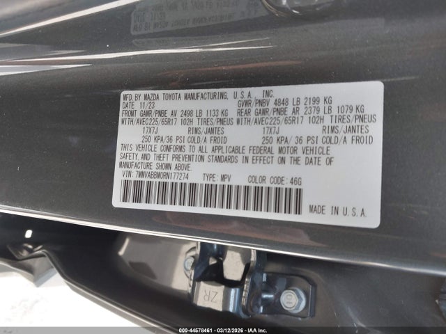 Продаж на аукціоні авто 2024 Mazda Cx-50 2.5 S Preferred, vin: 7MMVABBM0RN177274, номер лоту: 44578461