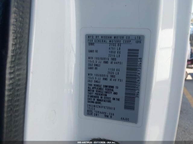 Chevrolet City Express 1lt 2015 3N63M0ZN3FK735618 Image 9