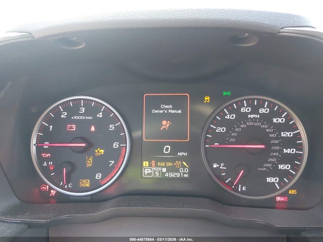 44578584 :رقم المزاد ، JF1VBAU64N8031531 vin ، 2022 Subaru Wrx Gt مزاد بيع