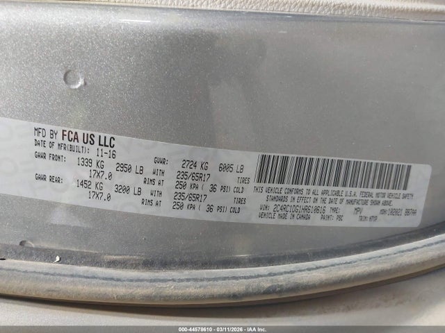 2017 CHRYSLER PACIFICA 2C4RC1DG1HR610616 Photo 8