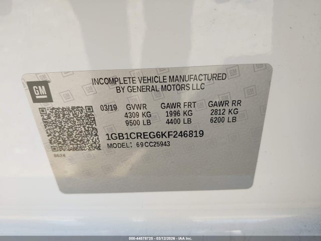 1GB1CREG6KF246819 Chevrolet Silverado 2500hd Wt