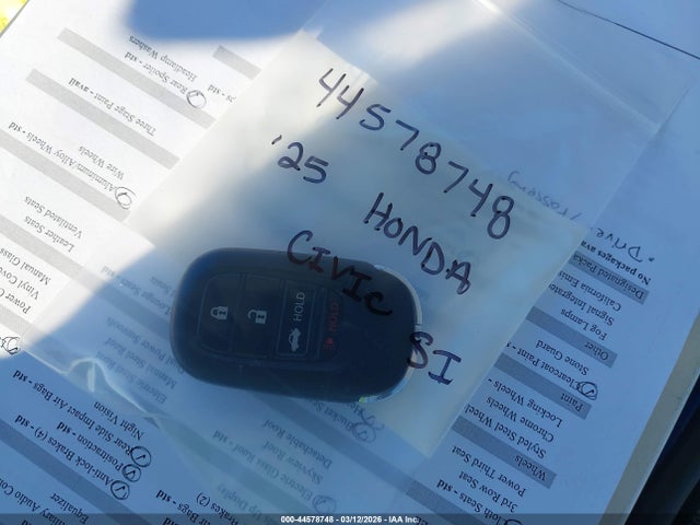 2025 HONDA CIVIC SI 2HGFE1E5XSH471272 Photo 10