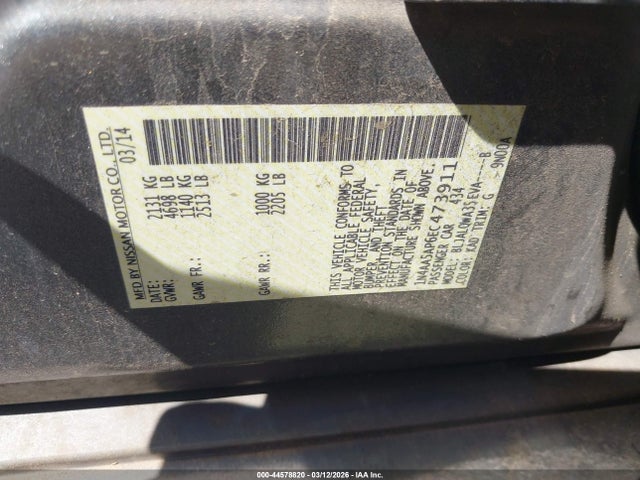 Nissan Maxima 3.5 S 2014 1N4AA5AP6EC473911 Image 9