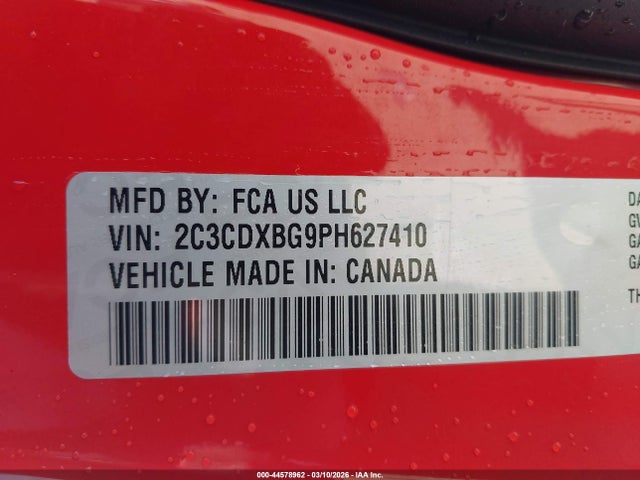 Dodge Charger Sxt 2023 2C3CDXBG9PH627410 Image 9