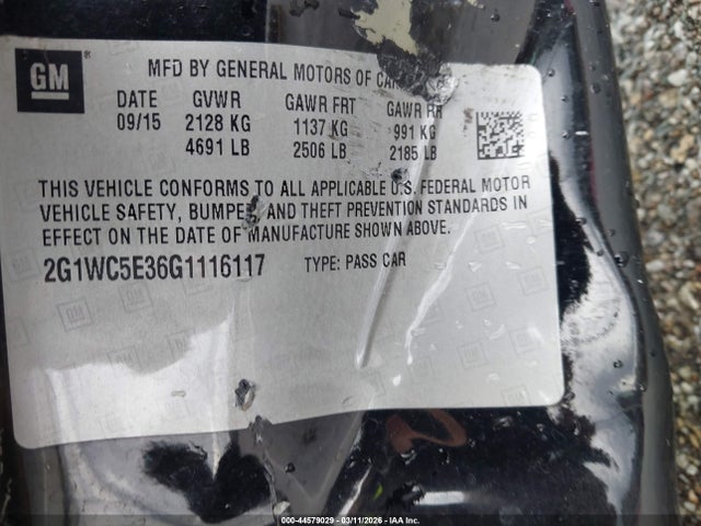 Продажа на аукционе авто 2016 Chevrolet Impala Limited Ltz, vin: 2G1WC5E36G1116117, номер лота: 44579029