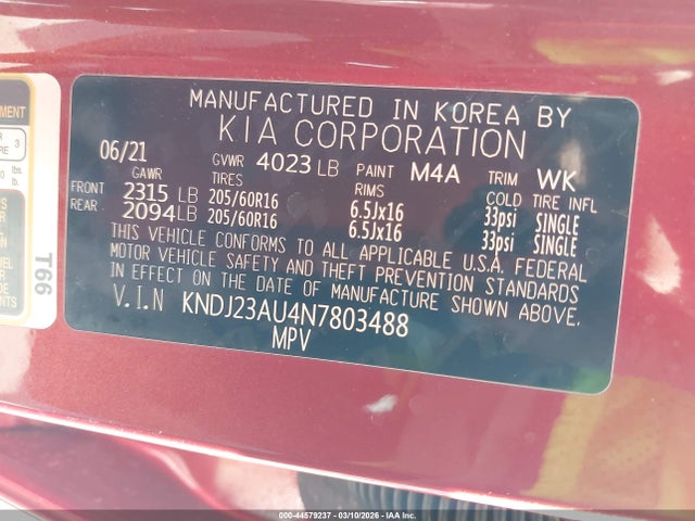 2022 KIA SOUL KNDJ23AU4N7803488 Photo 8
