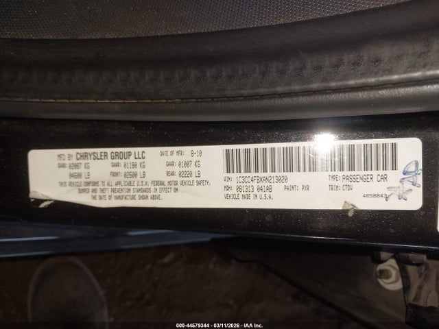 2010 CHRYSLER SEBRING 1C3CC4FBXAN213020 Photo 8