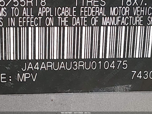 2024 MITSUBISHI OUTLANDER SPORT JA4ARUAU3RU010475 Photo 8