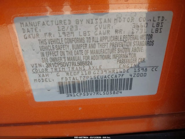 Nissan KICKS SR 2024 3N1CP5DV7RL505824 Image 9