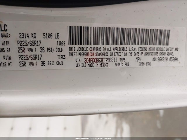 Dodge Journey Sxt 2014 3C4PDCBG3ET296611 Image 9