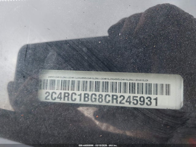 Продаж на аукціоні авто 2012 Chrysler Town & Country Touring, vin: 2C4RC1BG8CR245931, номер лоту: 44580066