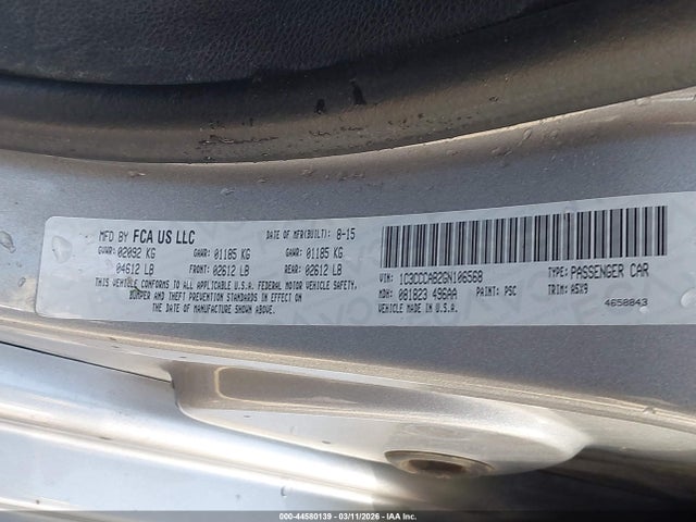 2016 CHRYSLER 200 1C3CCCAB2GN106568 Photo 8