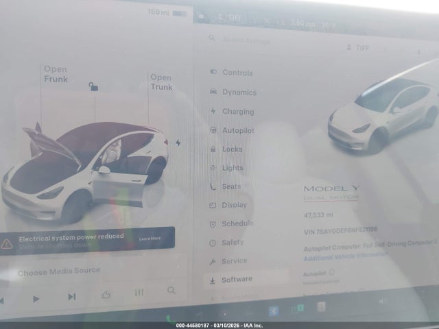 2022 TESLA MODEL Y 7SAYGDEF6NF521156 Photo 6