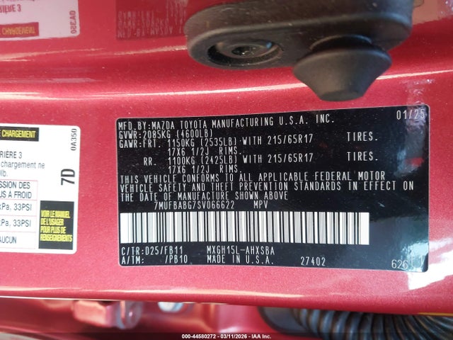 2025 TOYOTA COROLLA CROSS HYBRID 7MUFBABG7SV066622 Photo 8