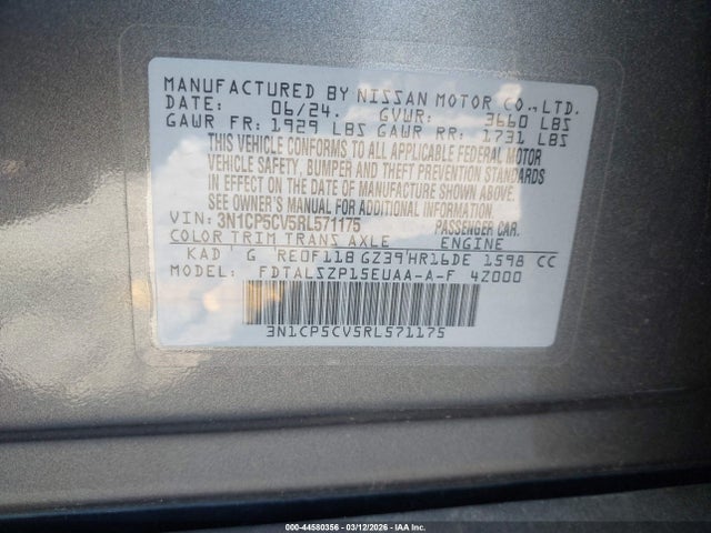 Nissan Kicks Sv Xtronic Cvt 2024 3N1CP5CV5RL571175 Image 9