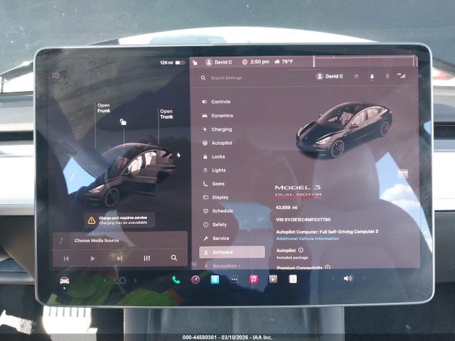2021 TESLA MODEL 3 5YJ3E1EC6MF037780 Photo 6