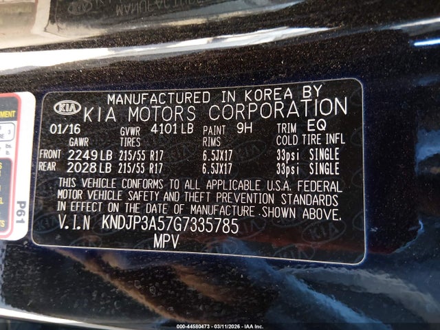 KNDJP3A57G7335785 KIA SOUL +