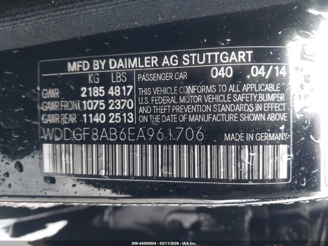 Продажа на аукционе авто 2014 Mercedes-benz C 300 Sport 4matic, vin: WDDGF8AB6EA961706, номер лота: 44580504