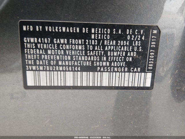 2024 VOLKSWAGEN JETTA 3VW5M7BU2RM056144 Photo 8