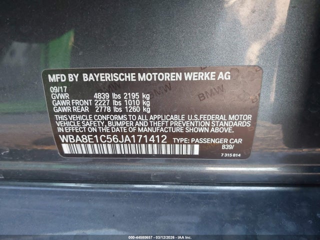 2018 BMW 330E WBA8E1C56JA171412 Photo 8