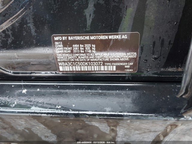 Продаж на аукціоні авто 2013 Bmw 328i, vin: WBA3C1C50DK103072, номер лоту: 44580658