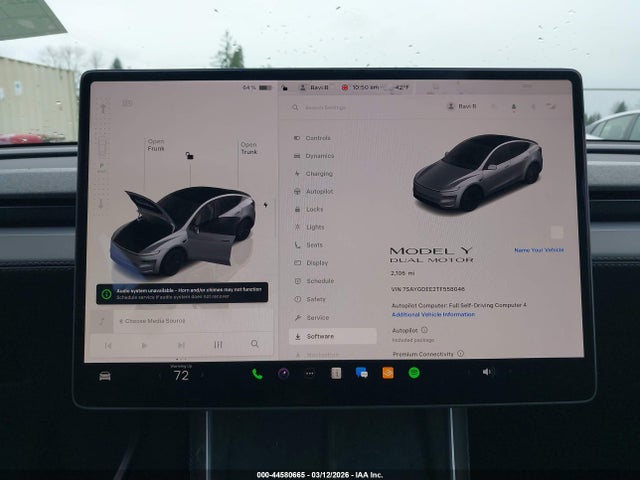 Aukcja sprzedaży 2026 Tesla Model Y All-wheel Drive/long Range Launch Series/premium All-wheel Drive, vin: 7SAYGDEE2TF558046, numer aukcji: 44580665