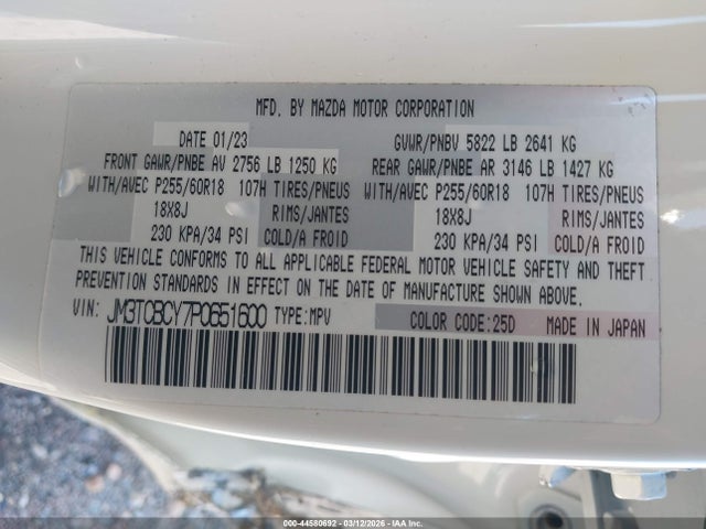 2023 MAZDA CX-9 JM3TCBCY7P0651600 Photo 8