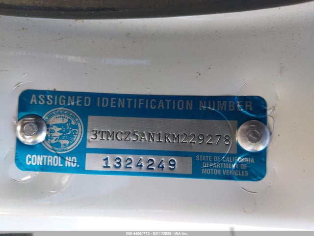 3TMCZ5AN1KM229278 Toyota Tacoma Trd Sport