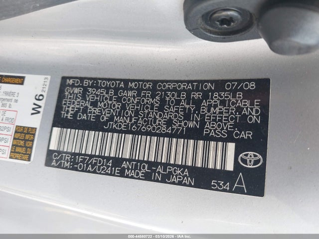 2009 SCION TC JTKDE167690284771 Photo 8