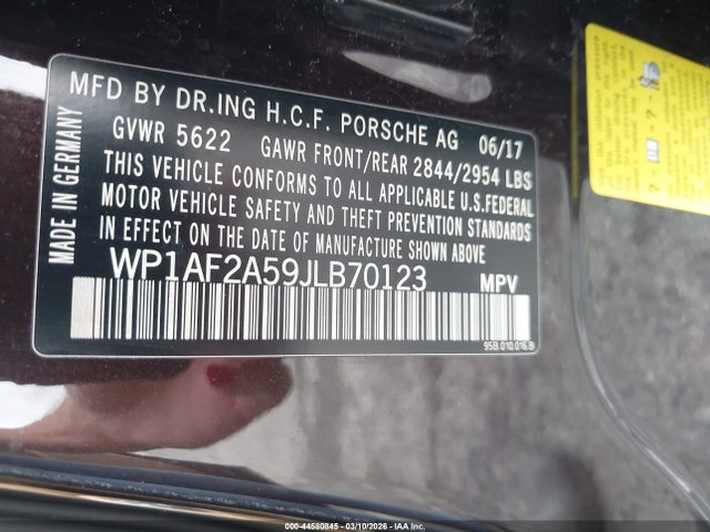 2018 PORSCHE MACAN WP1AF2A59JLB70123 Photo 8