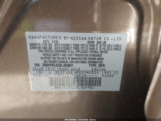 3N8AP6CA3SL364981 Nissan Kicks Sv Fwd