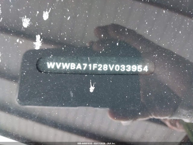 44581010 :رقم المزاد ، WVWBA71F28V033954 vin ، 2008 Volkswagen Eos Komfort/turbo مزاد بيع