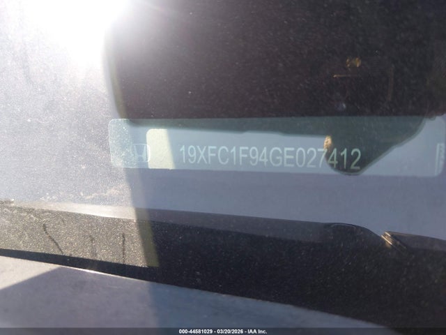 19XFC1F94GE027412 Honda Civic Touring