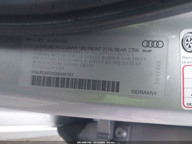 2016 AUDI A6 WAUFGAFC9GN046787 Photo 8