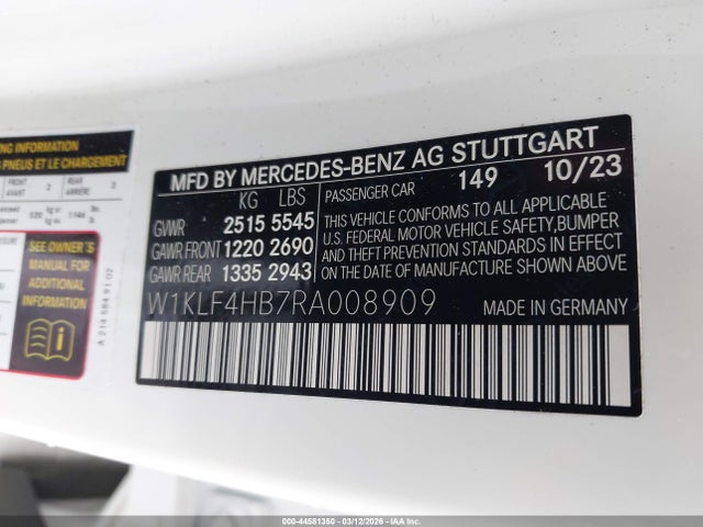 2024 MERCEDES-BENZ E 350 W1KLF4HB7RA008909 Photo 8