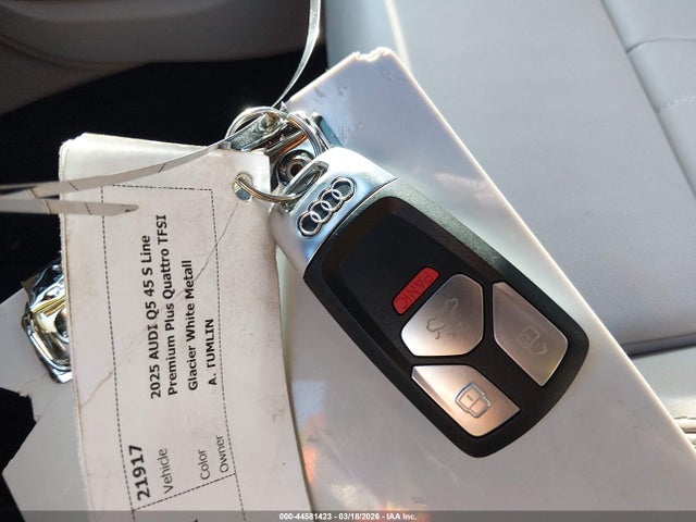 Продаж на аукціоні авто 2025 Audi Q5 Premium Plus 45 Tfsi S Line Quattro S Tronic, vin: WA1EAAFY2S2017809, номер лоту: 44581423