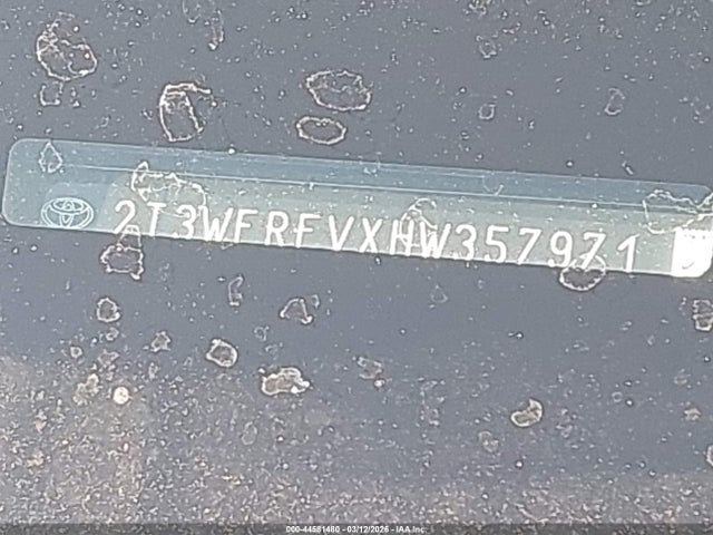 Aukcja sprzedaży 2017 Toyota Rav4 Xle, vin: 2T3WFREVXHW357971, numer aukcji: 44581480