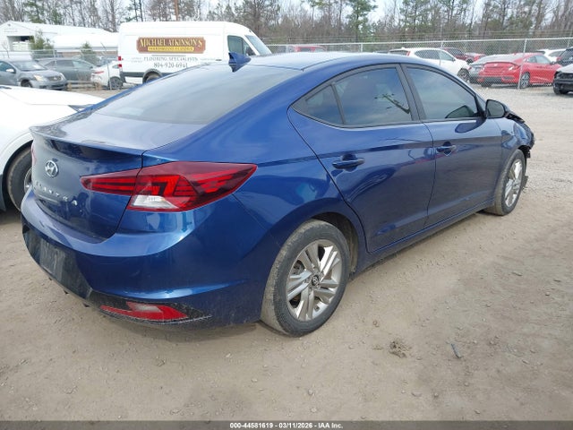 2019 Hyundai Elantra Sel მანქანა იყიდება აუქციონზე, vin: 5NPD84LF8KH416823, აუქციონის ნომერი: 44581619