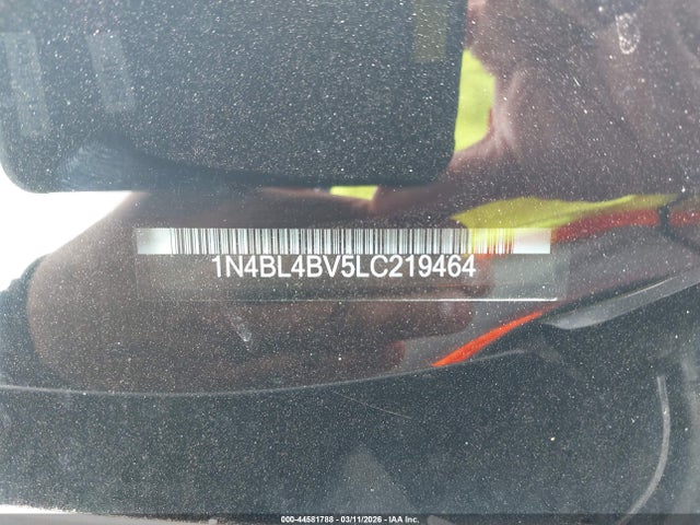 Продаж на аукціоні авто 2020 Nissan Altima S Fwd, vin: 1N4BL4BV5LC219464, номер лоту: 44581788