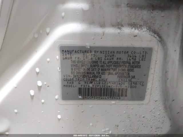 Продаж на аукціоні авто 2020 Nissan Kicks Sr Xtronic Cvt, vin: 3N1CP5DV1LL495413, номер лоту: 44581912