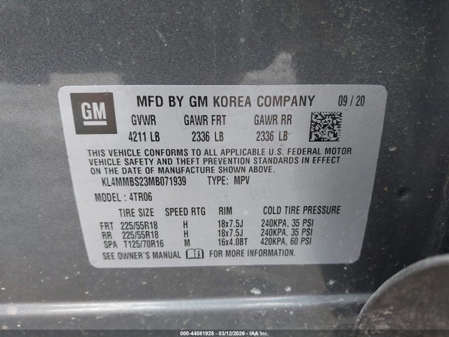 2021 BUICK ENCORE GX KL4MMBS23MB071939 Photo 8