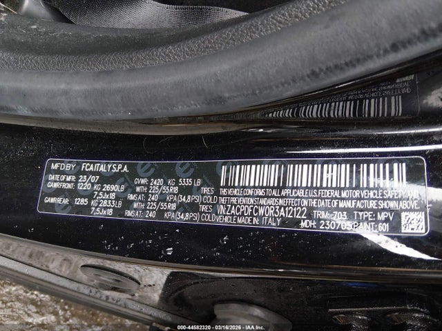 44582320 :رقم المزاد ، ZACPDFCW0R3A12122 vin ، 2024 Dodge Hornet R/t Eawd مزاد بيع